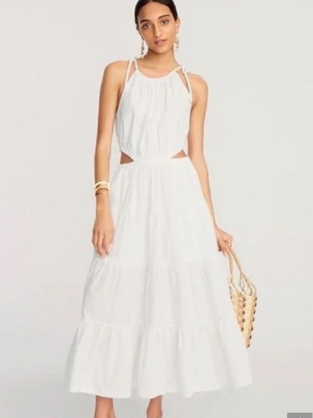 J. Crew Harbor Cut Out Tiered Dress